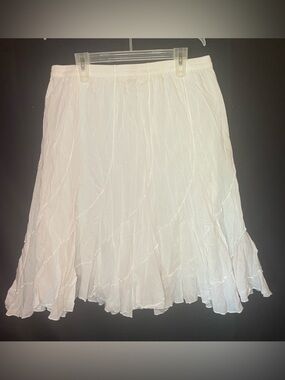 Y2K Studio West skirt Midi Boho Peasant Whimsy Fairy Tiered Cottage Peasant Sz M
